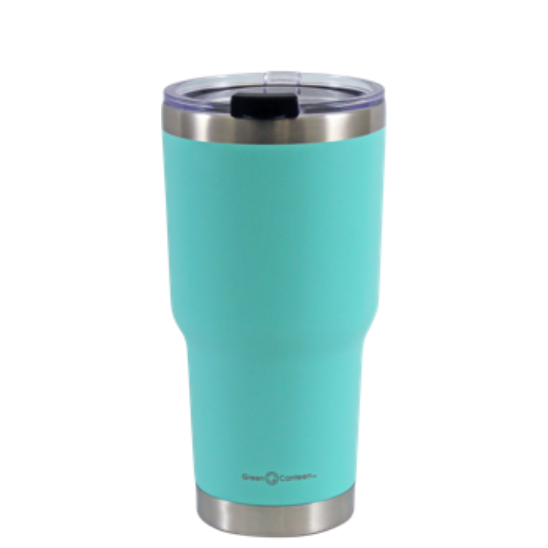 22 oz. Stainless Steel Tumbler with Straw – Shop Green Canteen