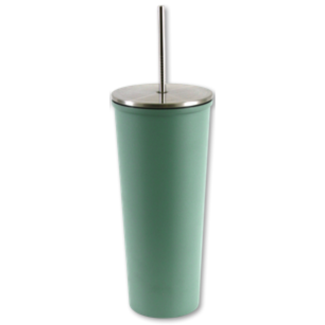 Stainless Steel Straw Cup 8.5 fl. oz. sage green