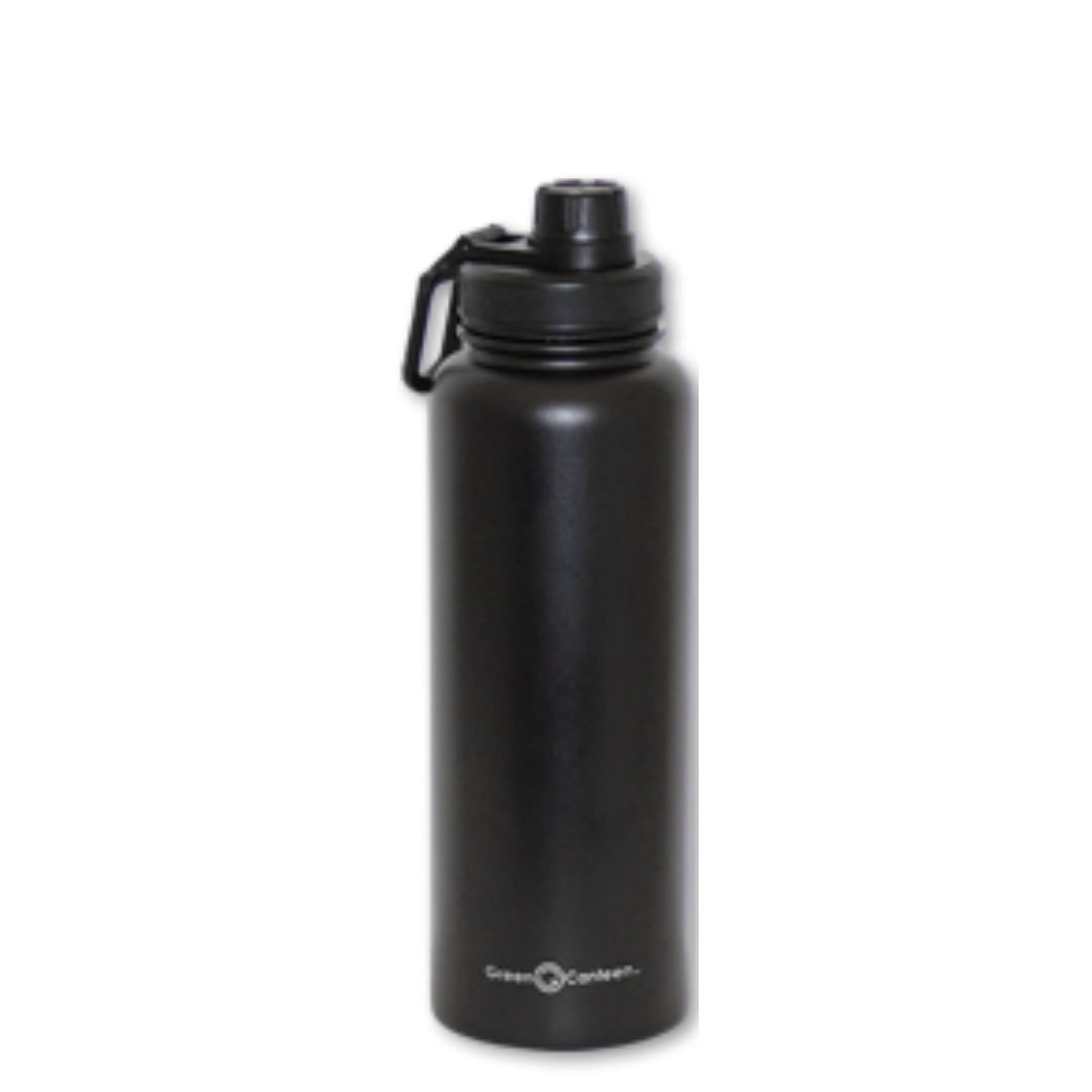 The Clean Hydration Co, Canteen 17, Easy to Clean Vacuum Insulated  Stainless Steel Water Bottle with Removable Bottom Cap (Aqua)