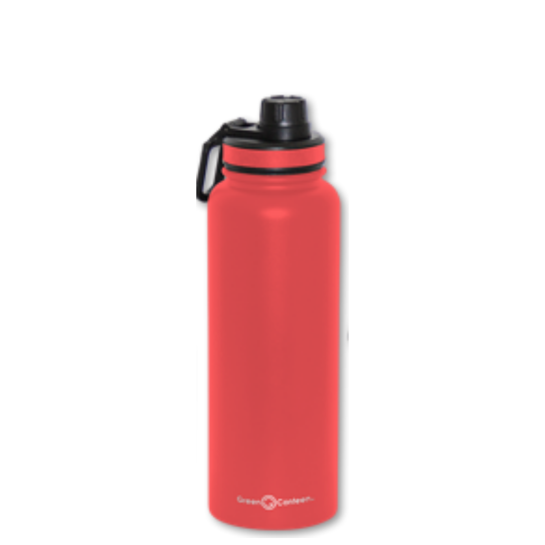 The Clean Hydration Co, Canteen 17, Easy to Clean Vacuum Insulated  Stainless Steel Water Bottle with Removable Bottom Cap (Aqua)